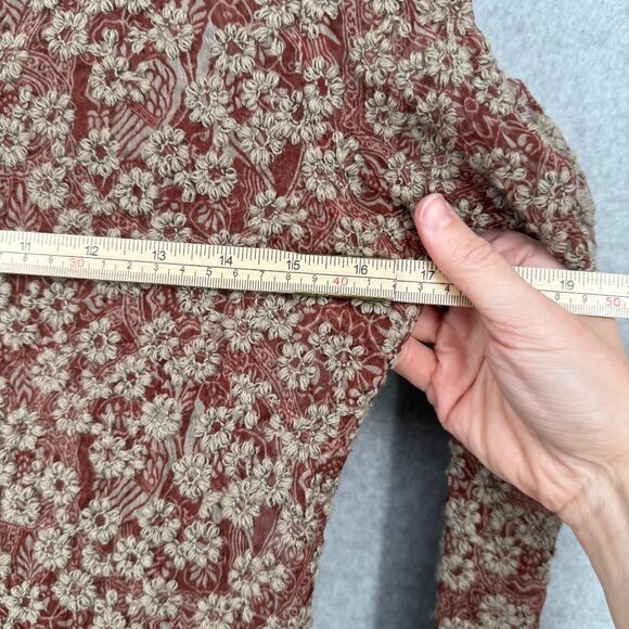 Koko Marianne Kooimans Italian Embroidery on Silk Button Cardigan Size 1/US 2/4 - Picture 14 of 14